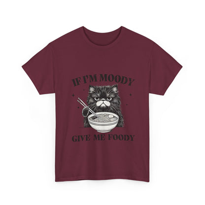 Grumpy Ramen Cat T-Shirt - Moody Kitty Noodles Tee