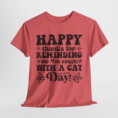Cattitude Cat T-Shirt - Minimalist Sassy Line Art Tee