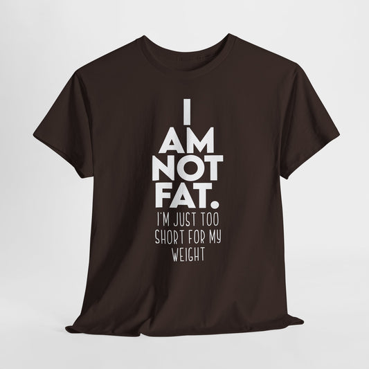 Ich bin nicht dick – Lustiges T-Shirt mit Body-Posit-Spruch