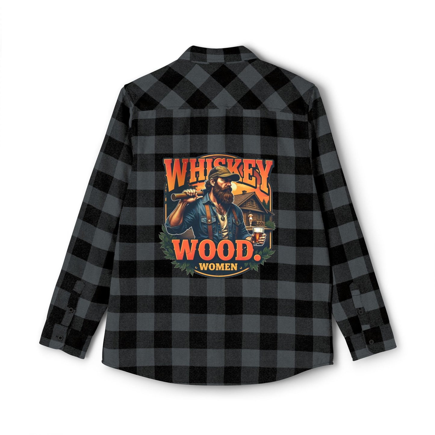 Whiskey. Wood. Women. - Vintage Redneck Country Shirt for Lumberjack Lovers & Whiskey Drinkers