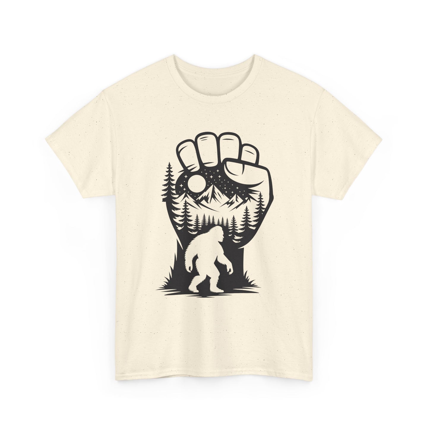 Bigfoot Forest Silhouette T-Shirt - Sasquatch Mountain Tee