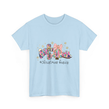 Christ the Savior Is Born T-Shirt - Pastel Nativity Cross Christmas Tee