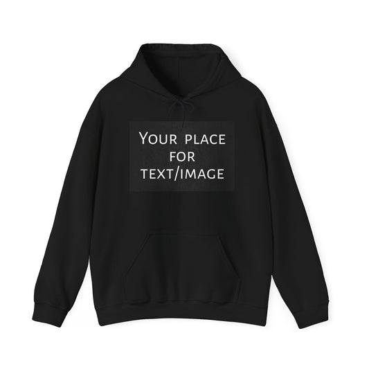 Custom Front and/or Back Hoodie - Personalized Sweatshirt with Text or Image, Unique Gift, Custom Unisex Hoodie for Events, Logos & More