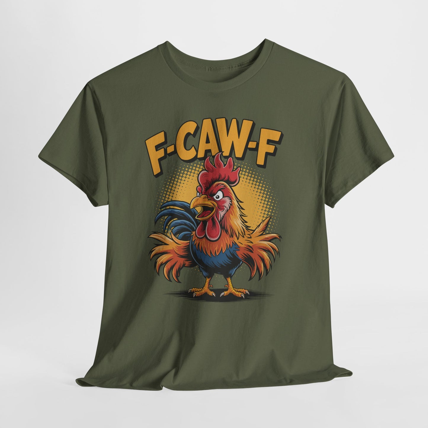 Rooster F-CAW-F Shirt - Funny Chicken Farm Pun Tee