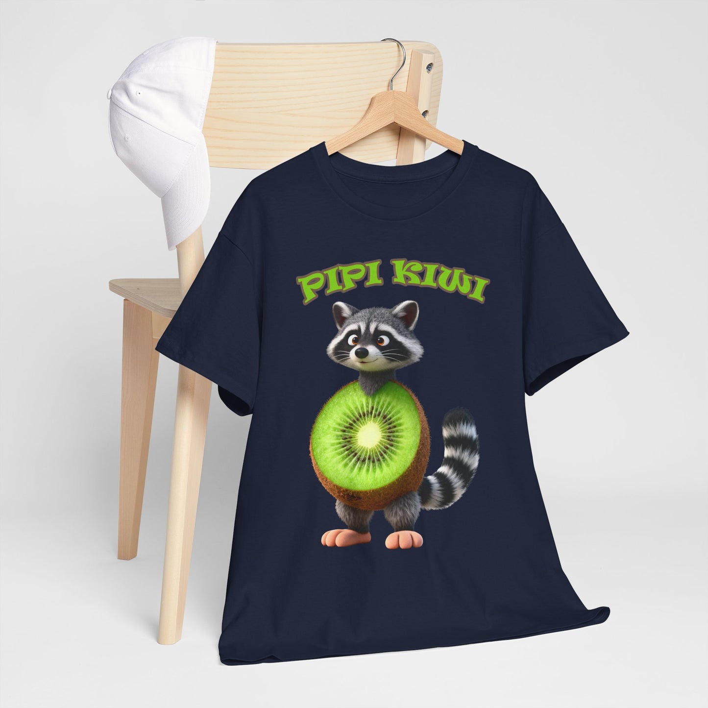 Pipi Kiwi Shirt – Funny Raccoon Fruit Mashup Tee