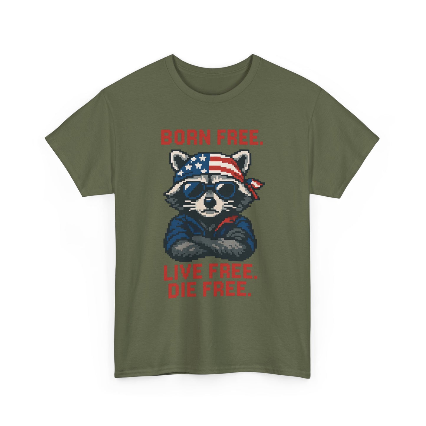 Born Live Die Free T-Shirt - Patriotic Liberty USA Pride Tee