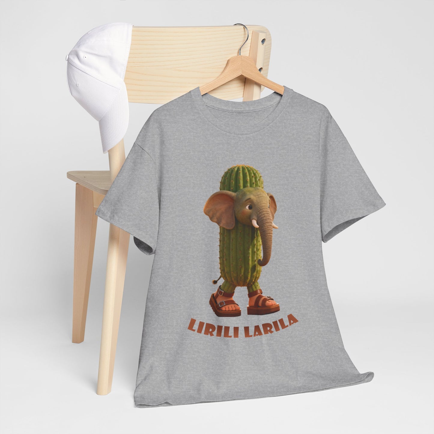 Lirili Larila Shirt – Funny Elephant Cactus Hybrid Tee