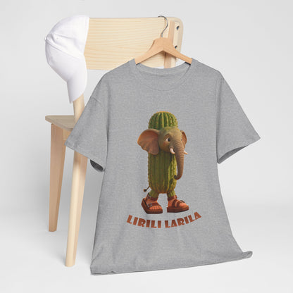 Lirili Larila Shirt – Funny Elephant Cactus Hybrid Tee