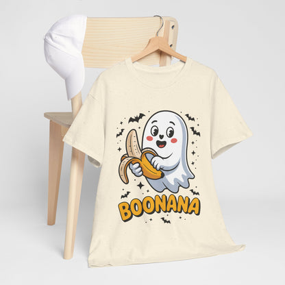 Boonana Ghost T-Shirt - Cute Halloween Banana Pun Tee