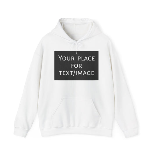 Custom Front and/or Back Hoodie - Personalized Sweatshirt with Text or Image, Unique Gift, Custom Unisex Hoodie for Events, Logos & More
