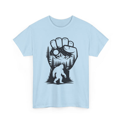 Bigfoot Forest Silhouette T-Shirt - Sasquatch Mountain Tee