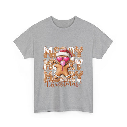 Merry Christmas Gingerbread T-Shirt - Funny Holiday Cookie Tee