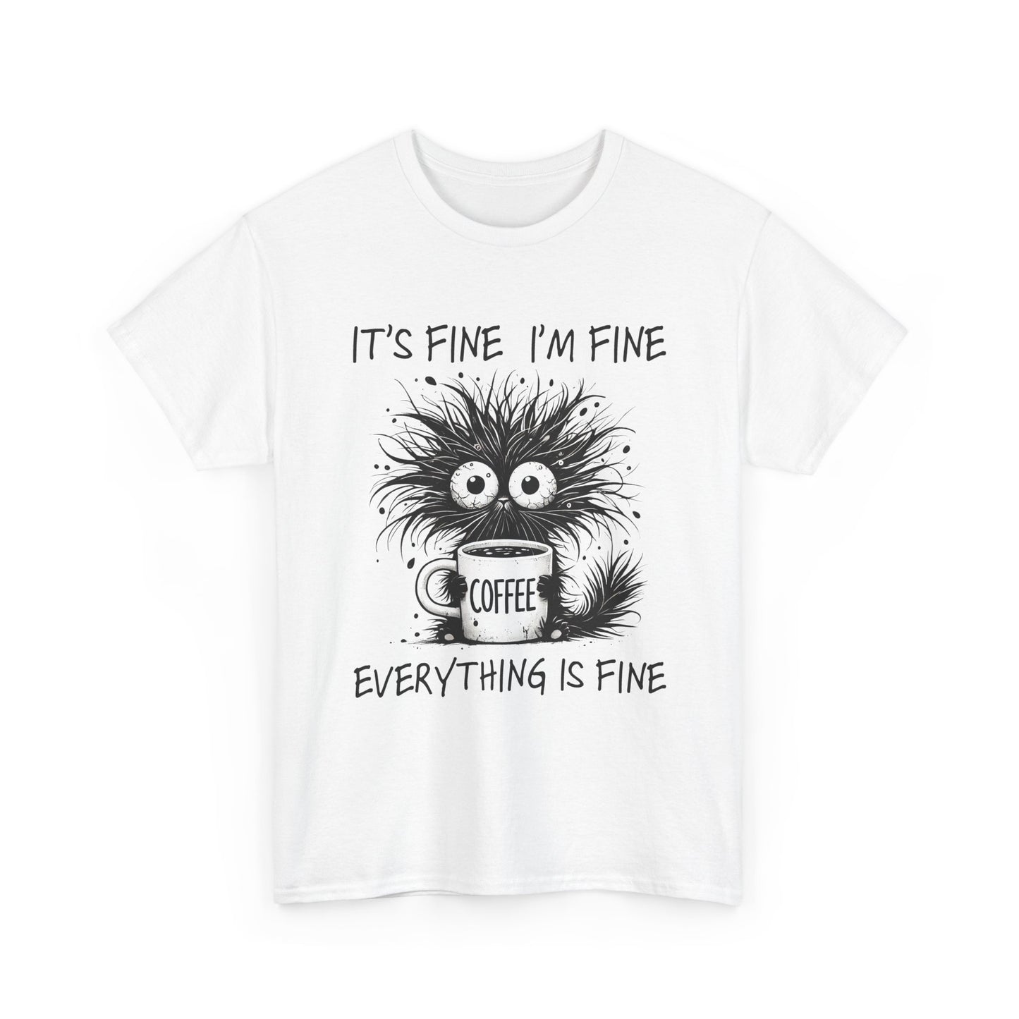 Caffeine Chaos Monster T-Shirt - Funny Coffee Tee