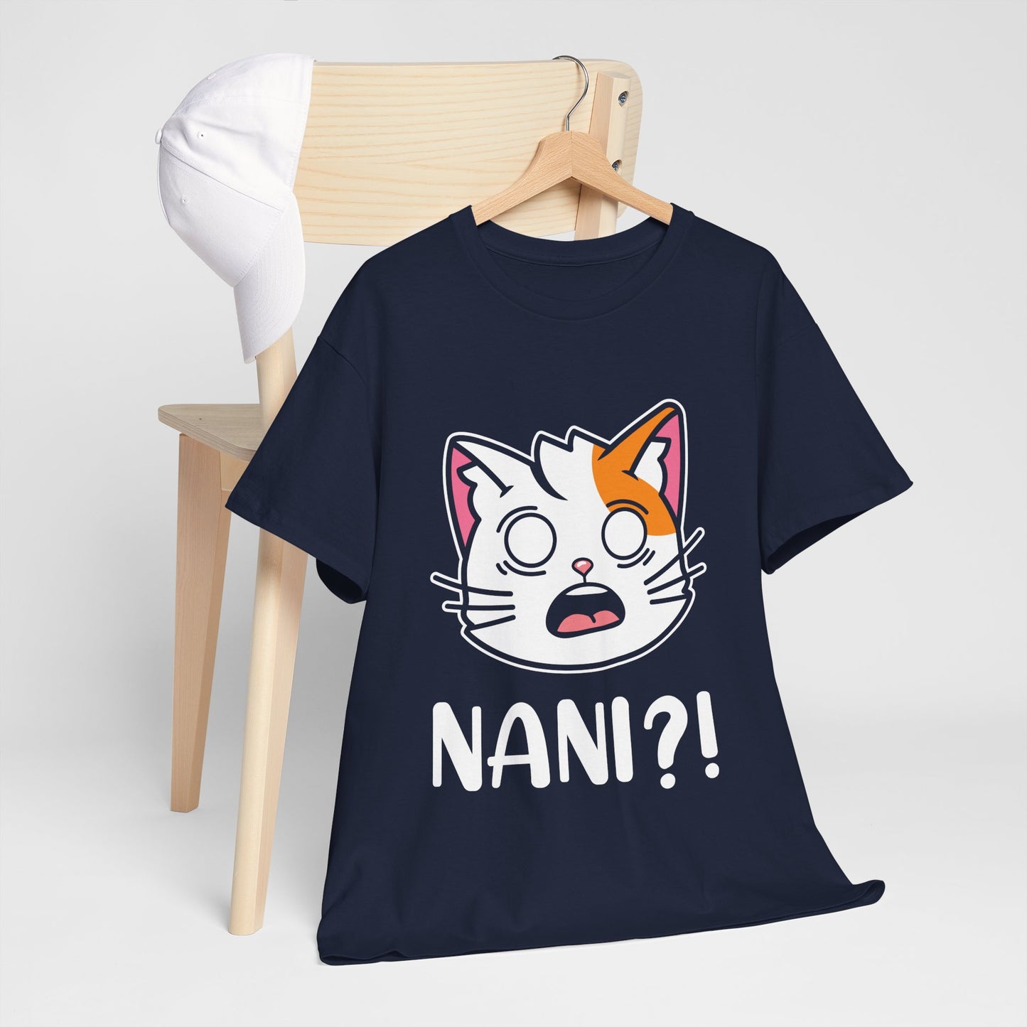 Anime Cat NANI?! Shirt - Kawaii Surprise Meme Tee
