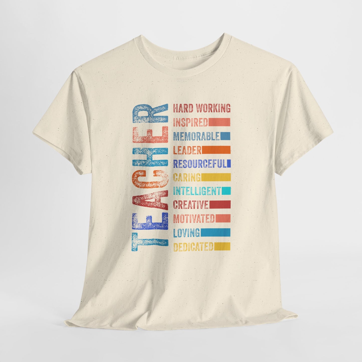 TEACHER Acronym Shirt - Colorful Back to School Gift for Teachers, Appreciation Tee, Educator Staff T-Shirt