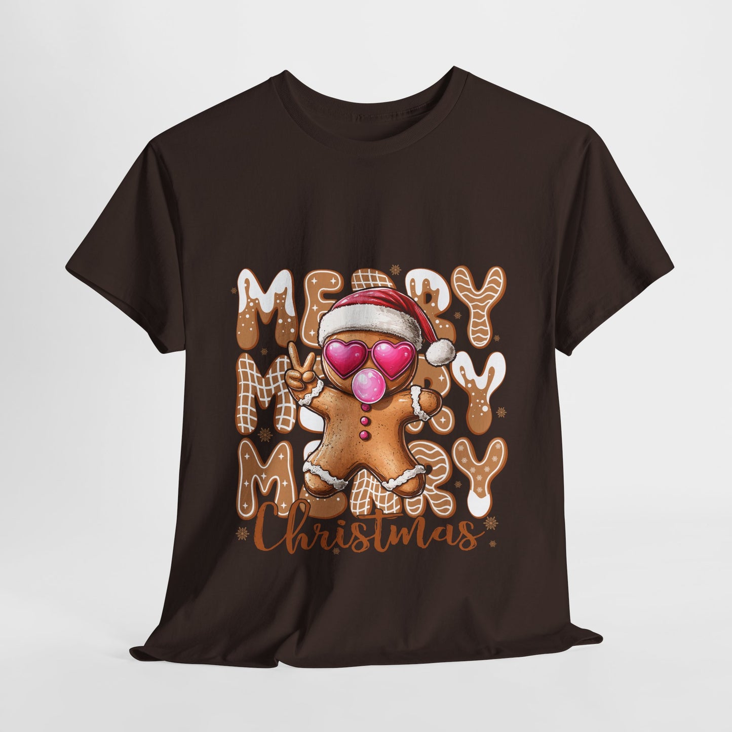 Merry Christmas Gingerbread T-Shirt - Funny Holiday Cookie Tee