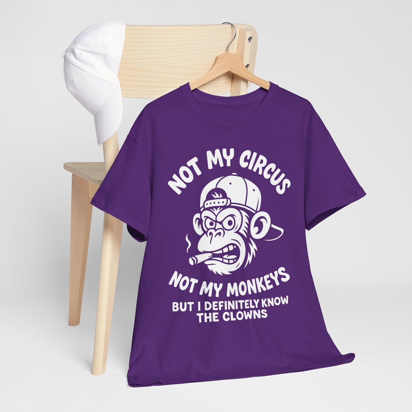 Not My Circus Not My Monkeys Shirt - Sarcastic Monkey Tee