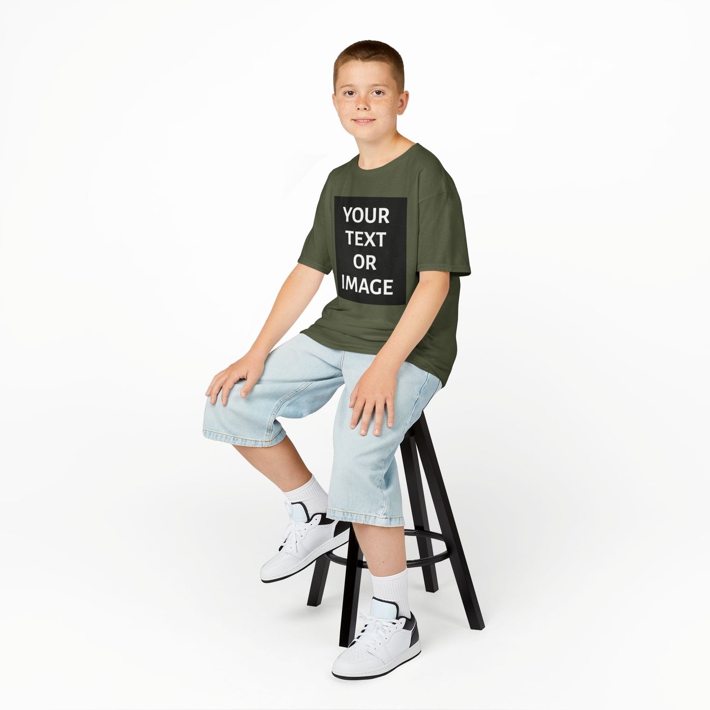 Kids Customizable Tee - Personalized Your Text or Image Shirt
