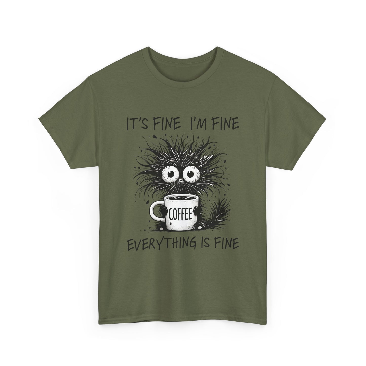Caffeine Chaos Monster T-Shirt - Funny Coffee Tee