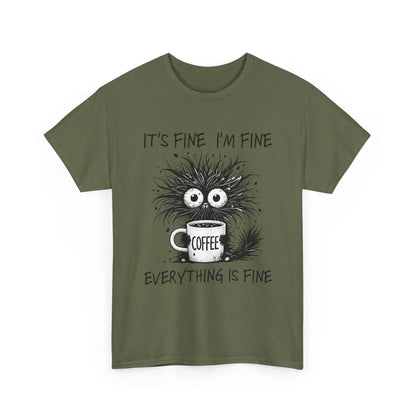 Caffeine Chaos Monster T-Shirt - Funny Coffee Tee