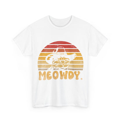 Meowdy T-Shirt - Funny Cowboy Cat Western Tee