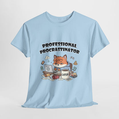 T-Shirt für professionelle Aufschieber – Lustiges Kawaii-Katzen-Pastell-T-Shirt