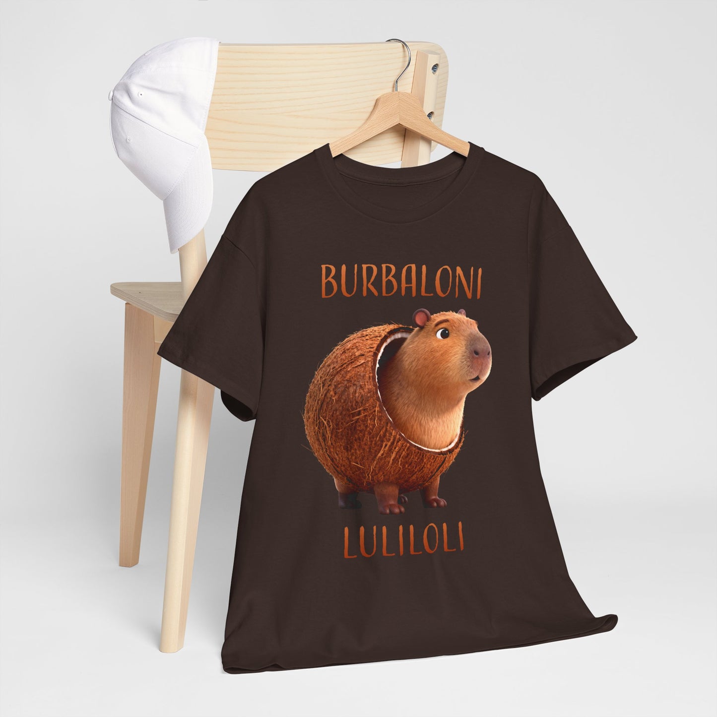 Burbaloni Luliloli Shirt – Cute Capybara in Coconut Funny Animal Tee