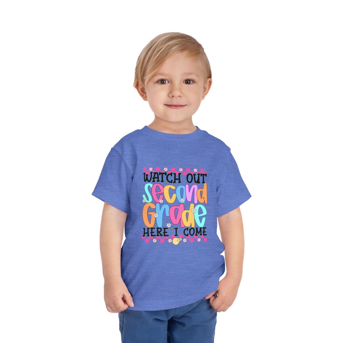 Watch Out Second Grade Shirt - Colorful Back to School Tee for Kids, 2nd Grade Here I Come Shirt, Funny First Day Outfit Idea