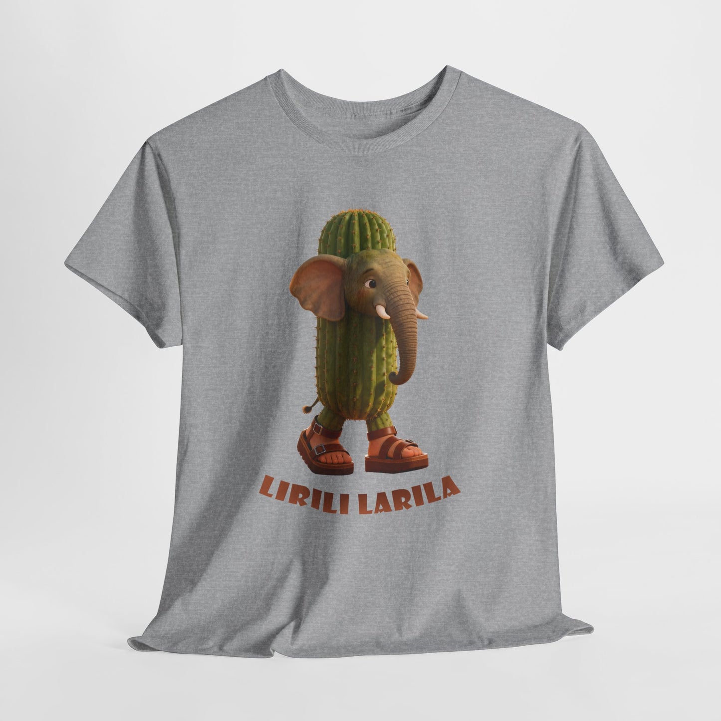 Lirili Larila Shirt – Funny Elephant Cactus Hybrid Tee