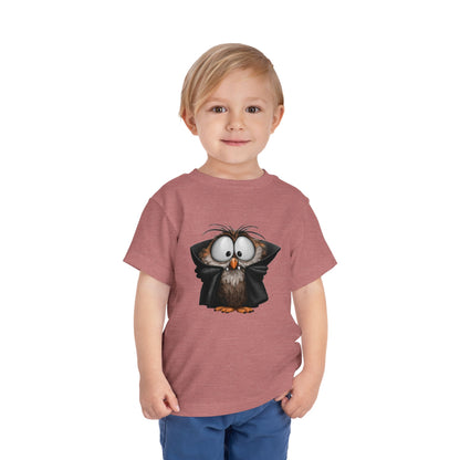 Vampire Owl Kids T-Shirt - Cute Big Eyes Toddler Halloween Tee