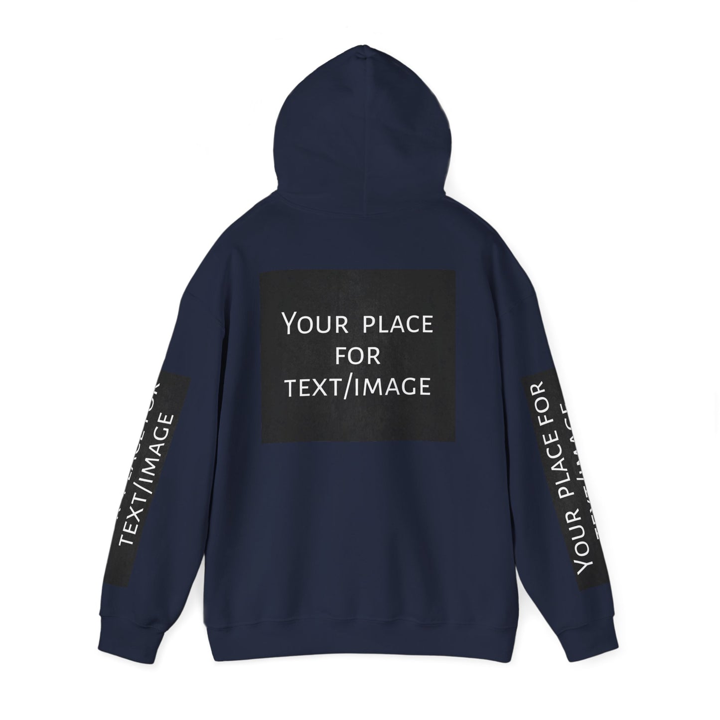Bluza z kapturem z nadrukiem lub obrazkiem – personalizowana bluza z 4 stron, pomysł na prezent, nadruk z przodu, z tyłu i na rękawach, unisex