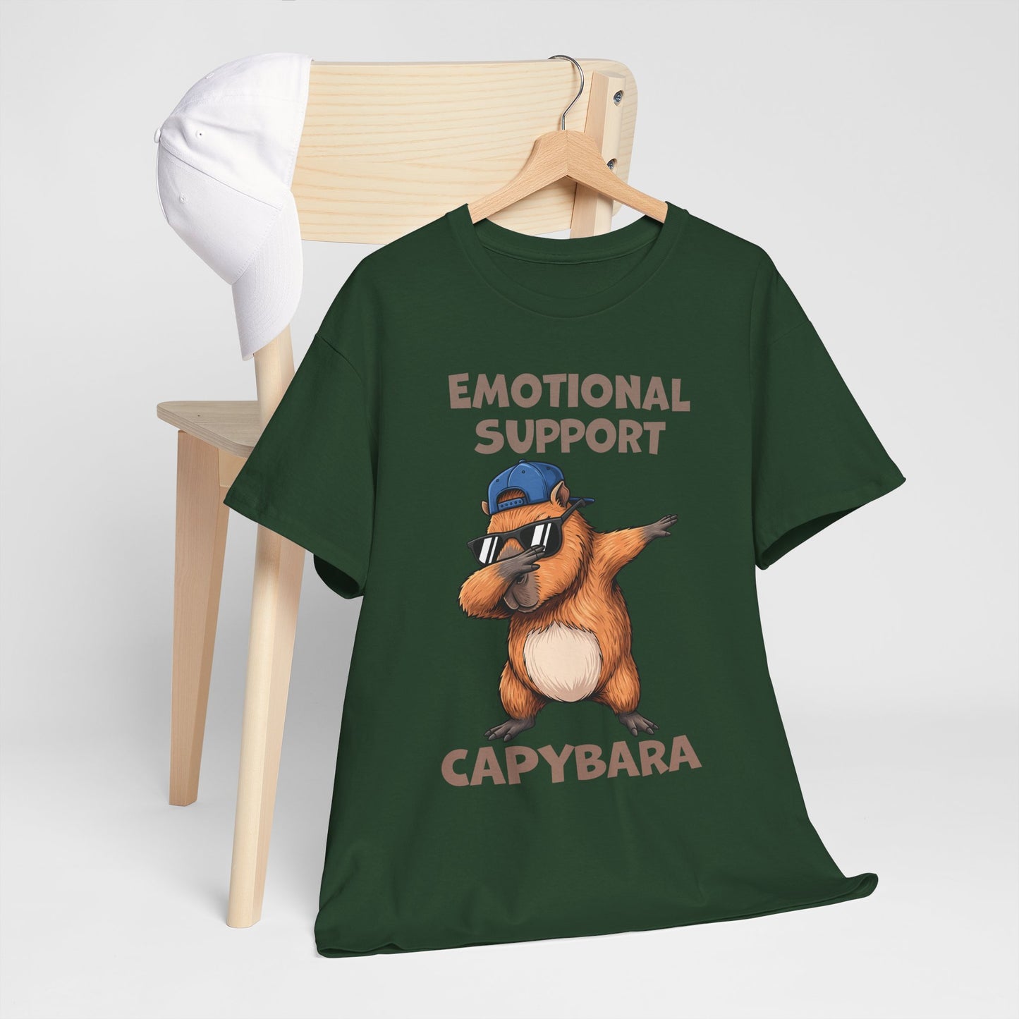 Emotional Support Capybara Shirt – Funny Dabbing Meme Animal Tee