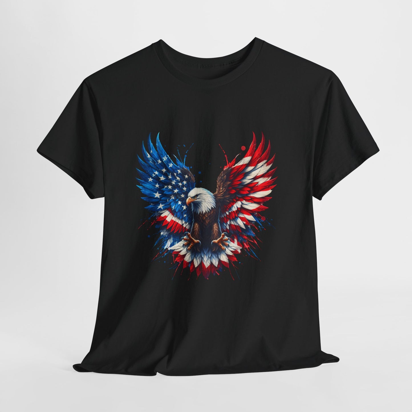 Patriotic Eagle Shirt - Bald Eagle Flag Wings Tee