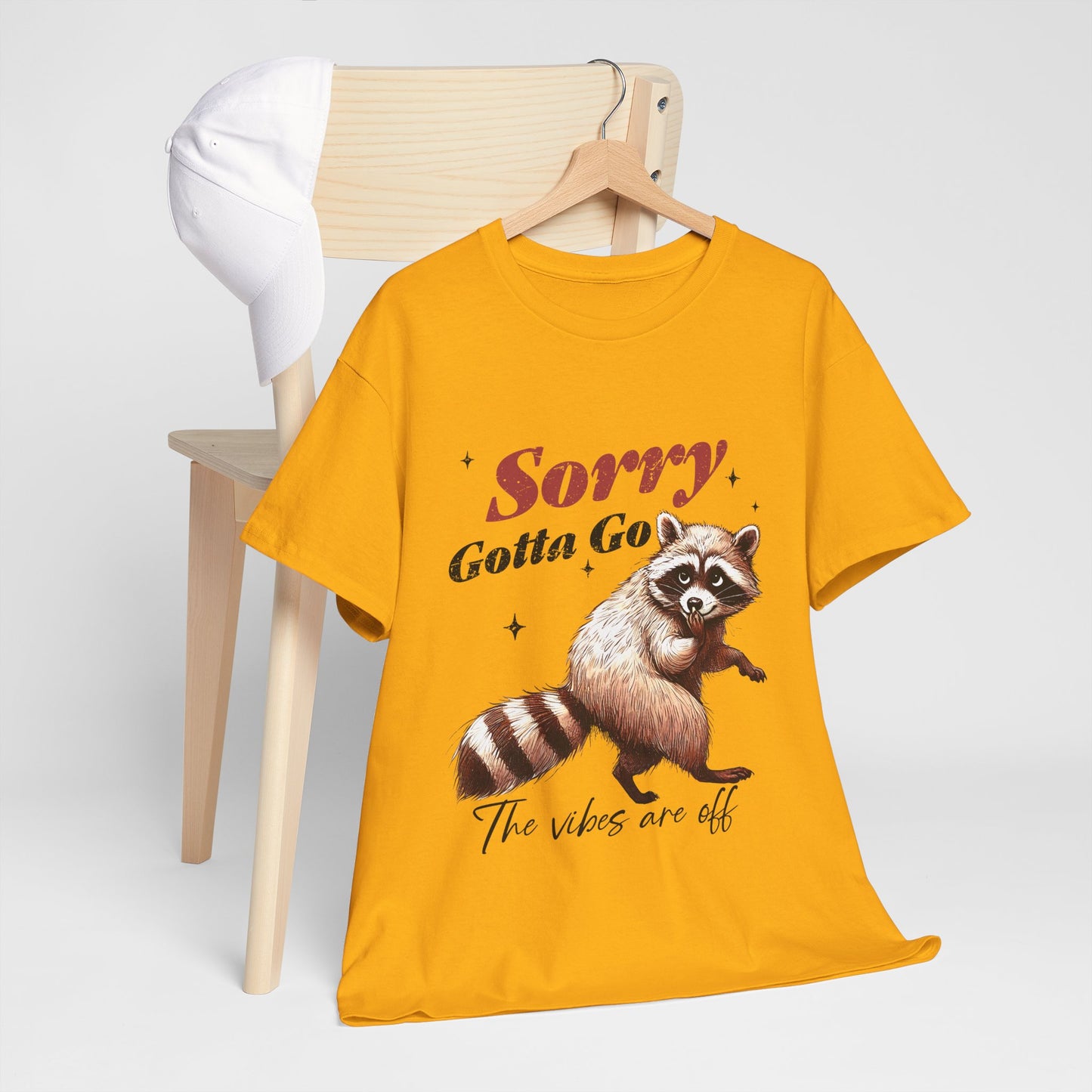 Sorry Raccoon T-Shirt - Cute Awkward Apology Tee