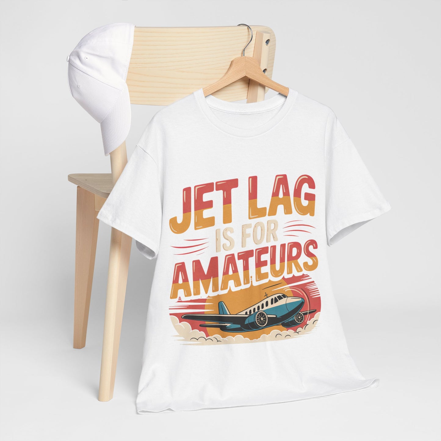 Jet Lag Is For Amateurs T-Shirt - Funny Frequent Flyer Retro Airplane Tee