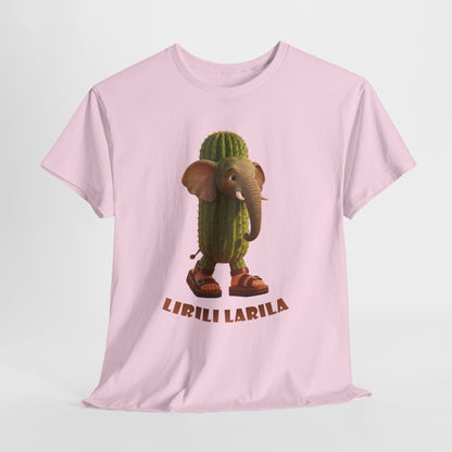 Lirili Larila Shirt – Funny Elephant Cactus Hybrid Tee