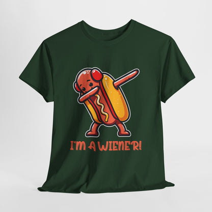 I'm a Wiener Hot Dog T-Shirt - Funny BBQ Pun Kawaii Tee