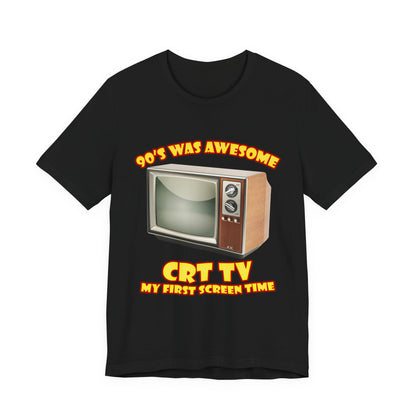 My First Screen Time T-Shirt - Retro CRT TV 90s Tee