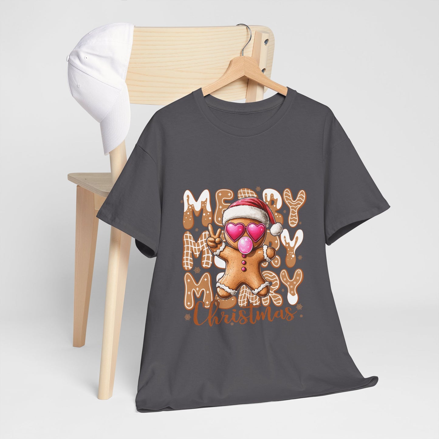 Merry Christmas Gingerbread T-Shirt - Funny Holiday Cookie Tee
