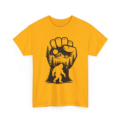 Bigfoot Forest Silhouette T-Shirt - Sasquatch Mountain Tee