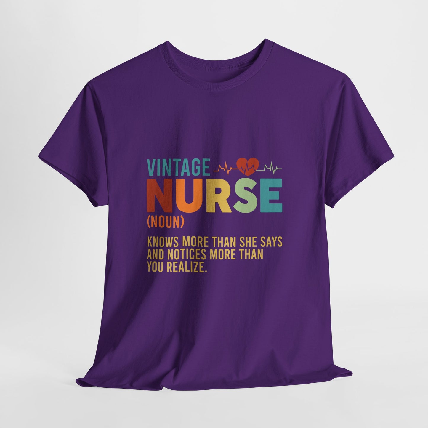 Vintage Nurse Shirt - Knows More Than She Says Tee