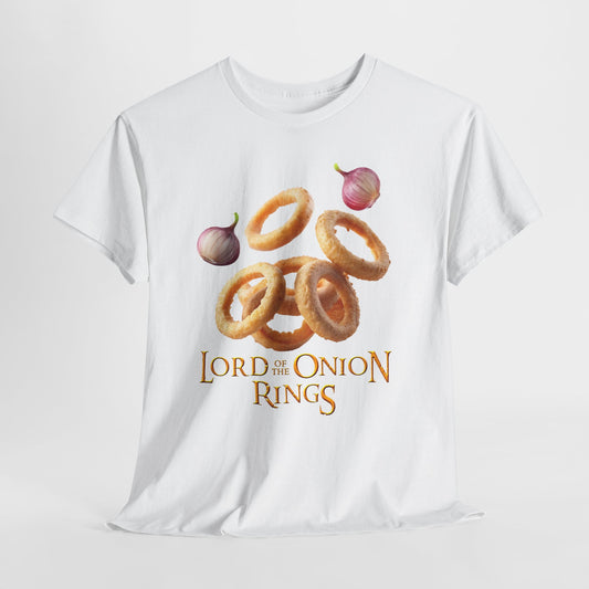 Lord of the Onion Rings - Funny Food & Fantasy Parody T-Shirt