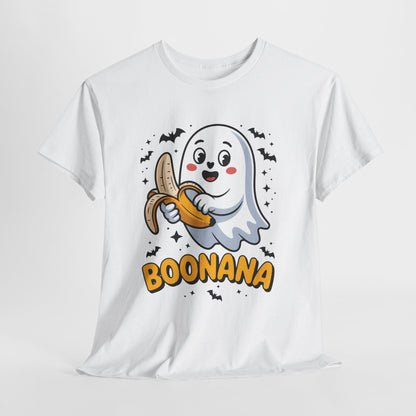 Boonana Ghost T-Shirt - Cute Halloween Banana Pun Tee