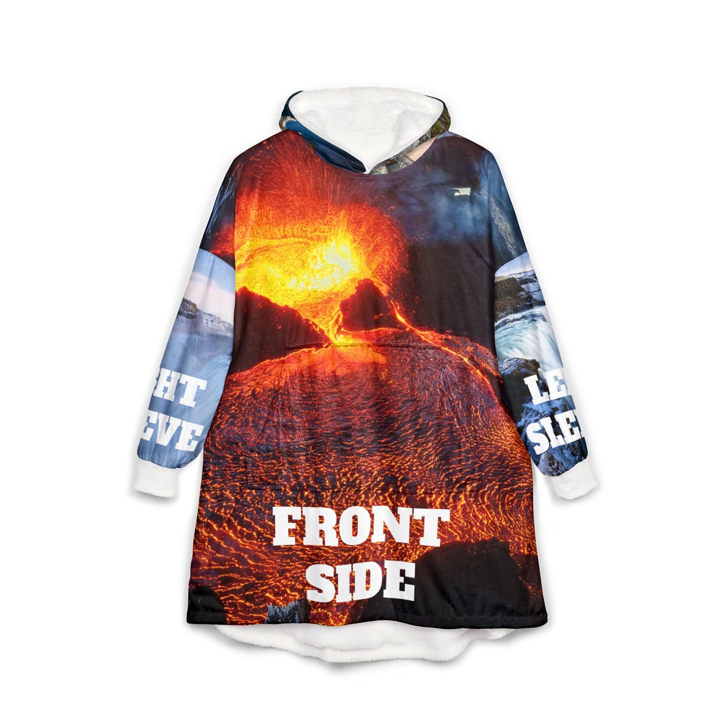 Personalisierte Kapuzendecke – Tragbare Kapuzendecke mit individuellem Aufdruck