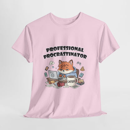 T-Shirt für professionelle Aufschieber – Lustiges Kawaii-Katzen-Pastell-T-Shirt