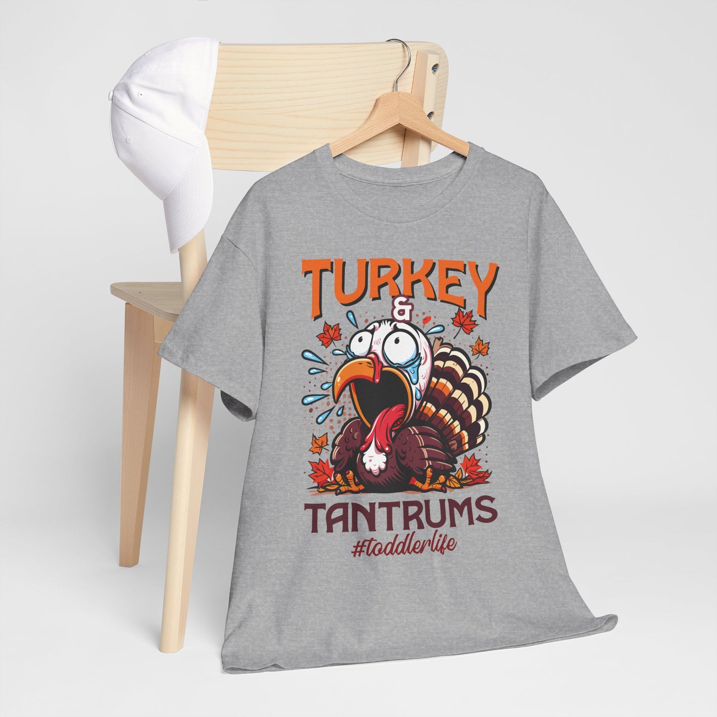 Turkey and Tantrums T-Shirt - Funny Thanksgiving Toddler Life Tee