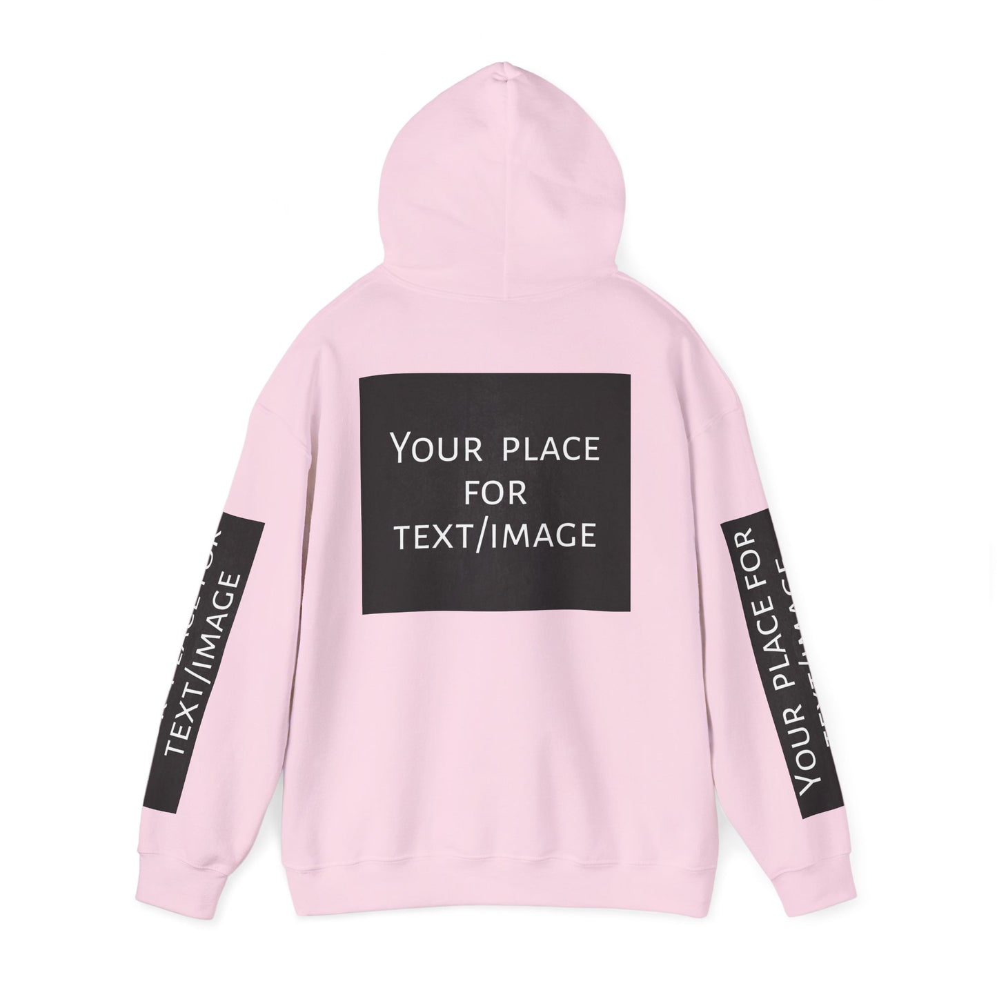 Bluza z kapturem z nadrukiem lub obrazkiem – personalizowana bluza z 4 stron, pomysł na prezent, nadruk z przodu, z tyłu i na rękawach, unisex