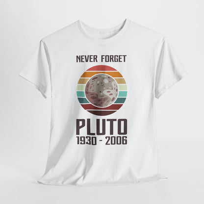 Never Forget Pluto 1930–2006 Retro Planet Graphic Tee