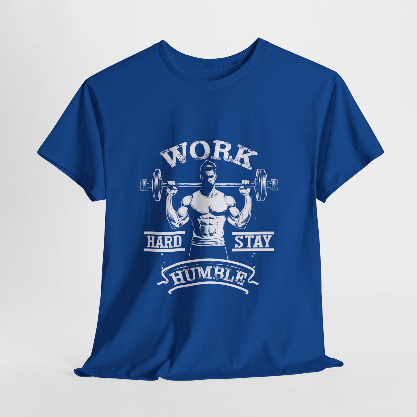 Work Hard Stay Humble Gym Shirt - Motivational Tee