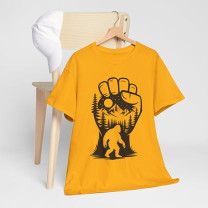 Bigfoot Forest Silhouette T-Shirt - Sasquatch Mountain Tee